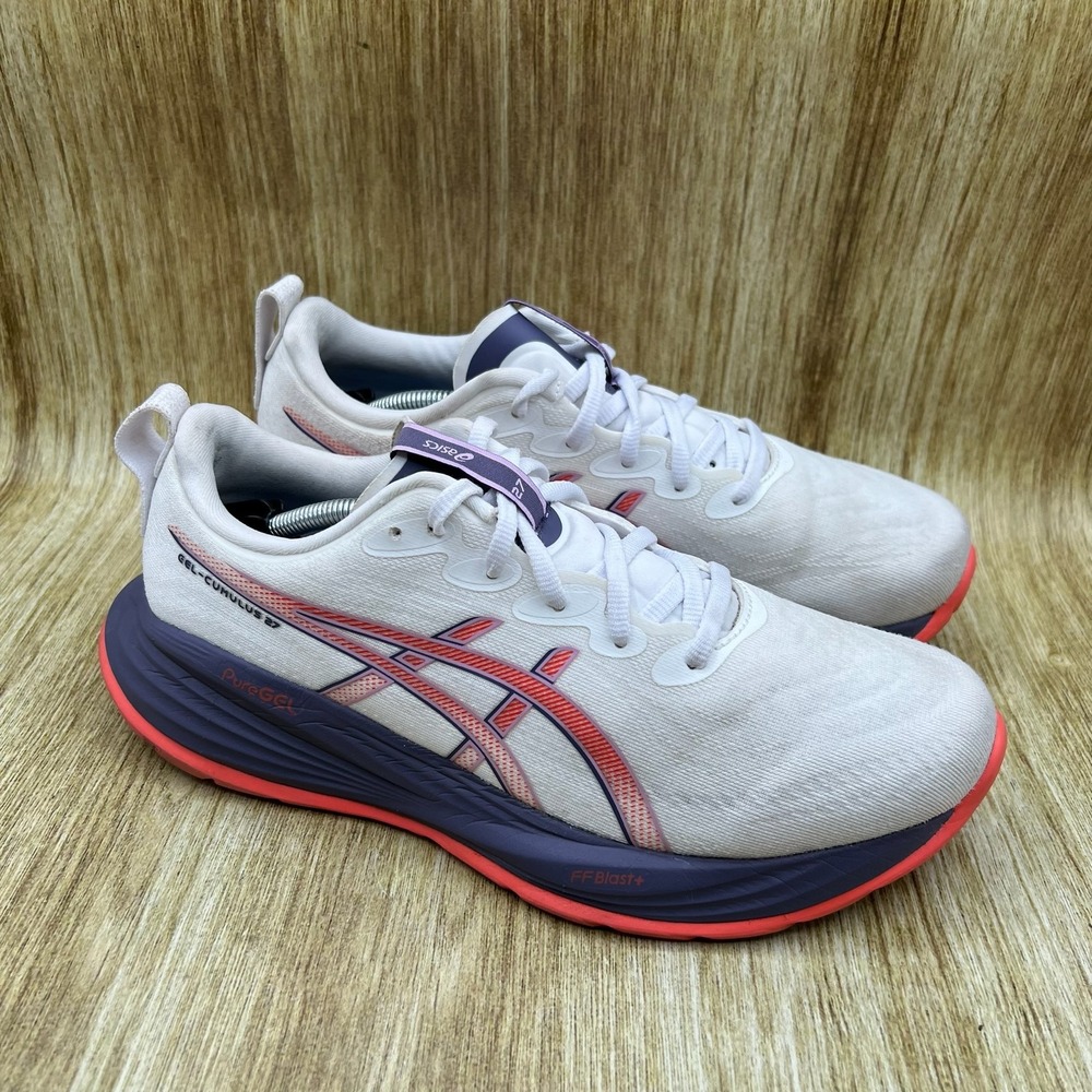 Asics Gel-Cumulus 27 Women's Size 9.5 White Sneakers Running Shoes 1012B772‎